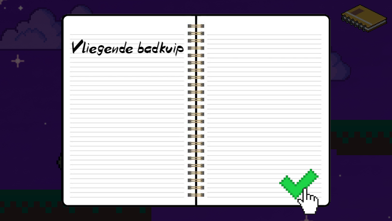 Derde afbeelding van een reeks van acht afbeeldingen, om te laten zien hoe het schrijven werkt.